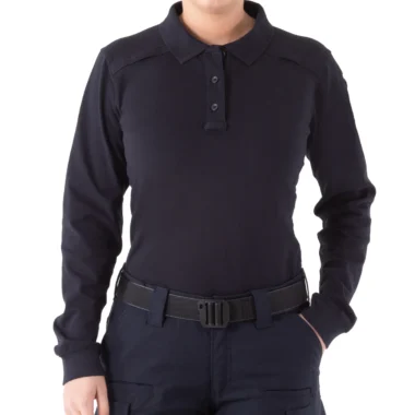W cotton LS cototn polo