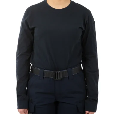 W cotton LS T with pen pocket